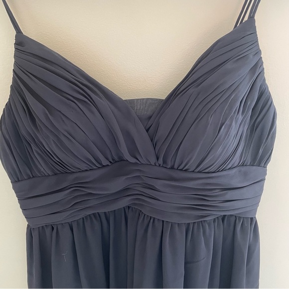 CALVIN Klein BabyDoll High Waisted V Neck, Ruched Dress, Size 6 - Picture 11 of 13